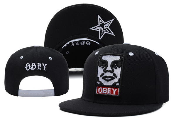 Obey Black Snapbacks Hat XDF 1